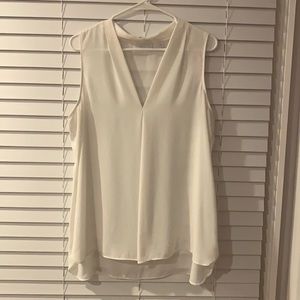 NY&Co White hi-low blouse